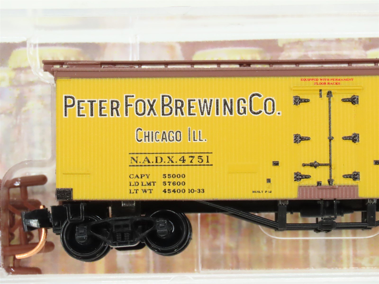 N Scale Micro-Trains MTL 05800200 NADX Fox Brewing 36' Wood Reefer #4751