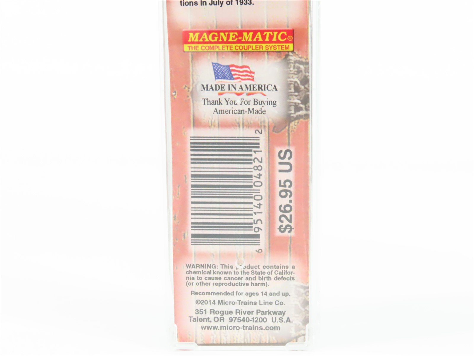 N Scale Micro-Trains MTL 05800200 NADX Fox Brewing 36' Wood Reefer #4751