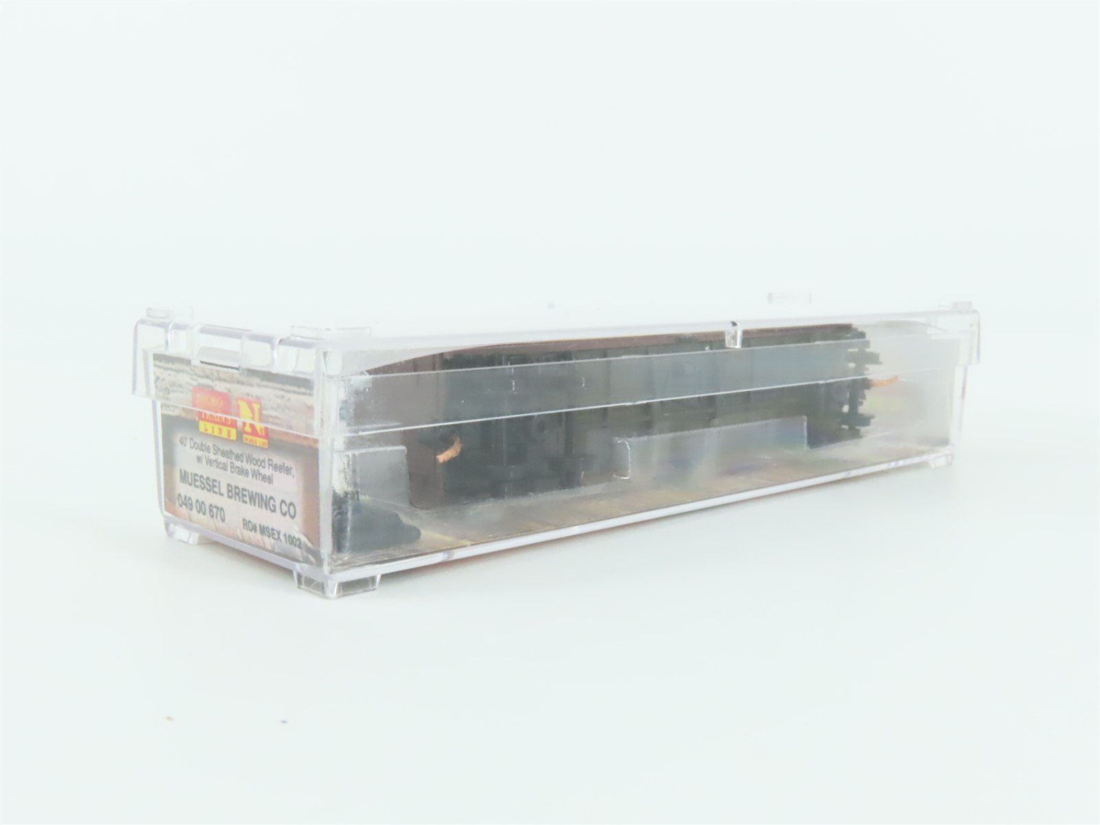 N Micro-Trains MTL 04900670 MSEX Mussel Brewing Silver Edge 40' Reefer #1002