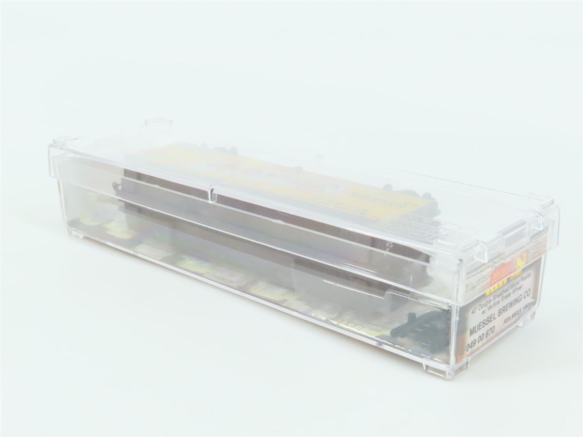 N Micro-Trains MTL 04900670 MSEX Mussel Brewing Silver Edge 40&#39; Reefer #1002