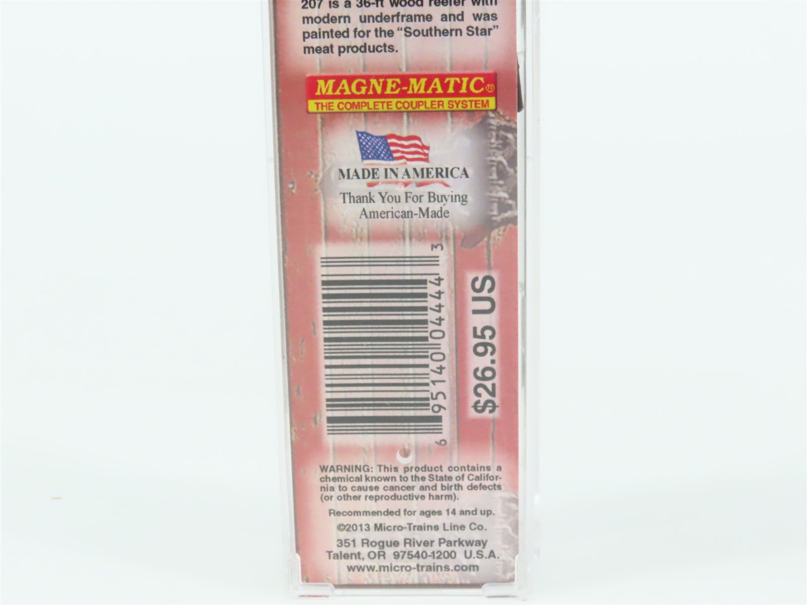 N Micro-Trains MTL 05800526 LPCX Southern Star Meat Products 36' Reefer #207