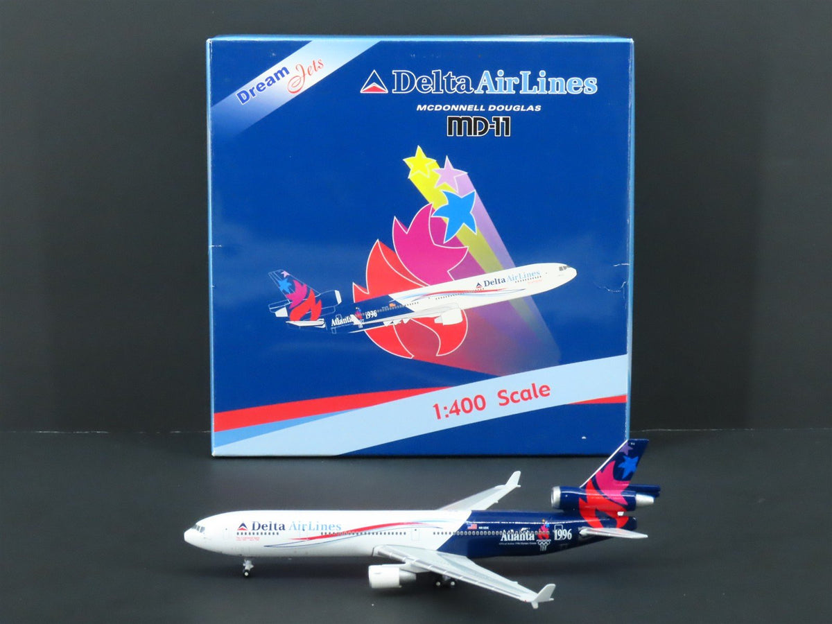 1:400 Dream Jets Die-Cast 1996 Atlanta Olympic Games Delta MD-11 Airliner