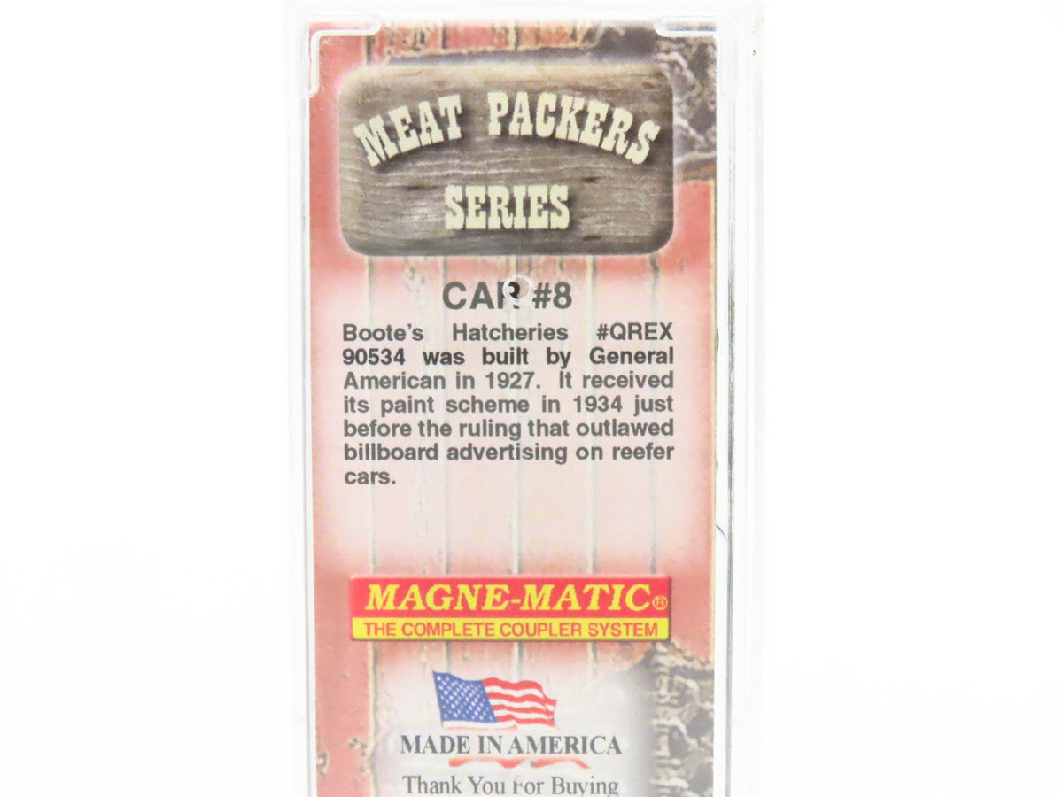 N Scale Micro-Trains MTL 04900620 QREX Boote&#39;s Hatcheries 40&#39; Reefer #90534