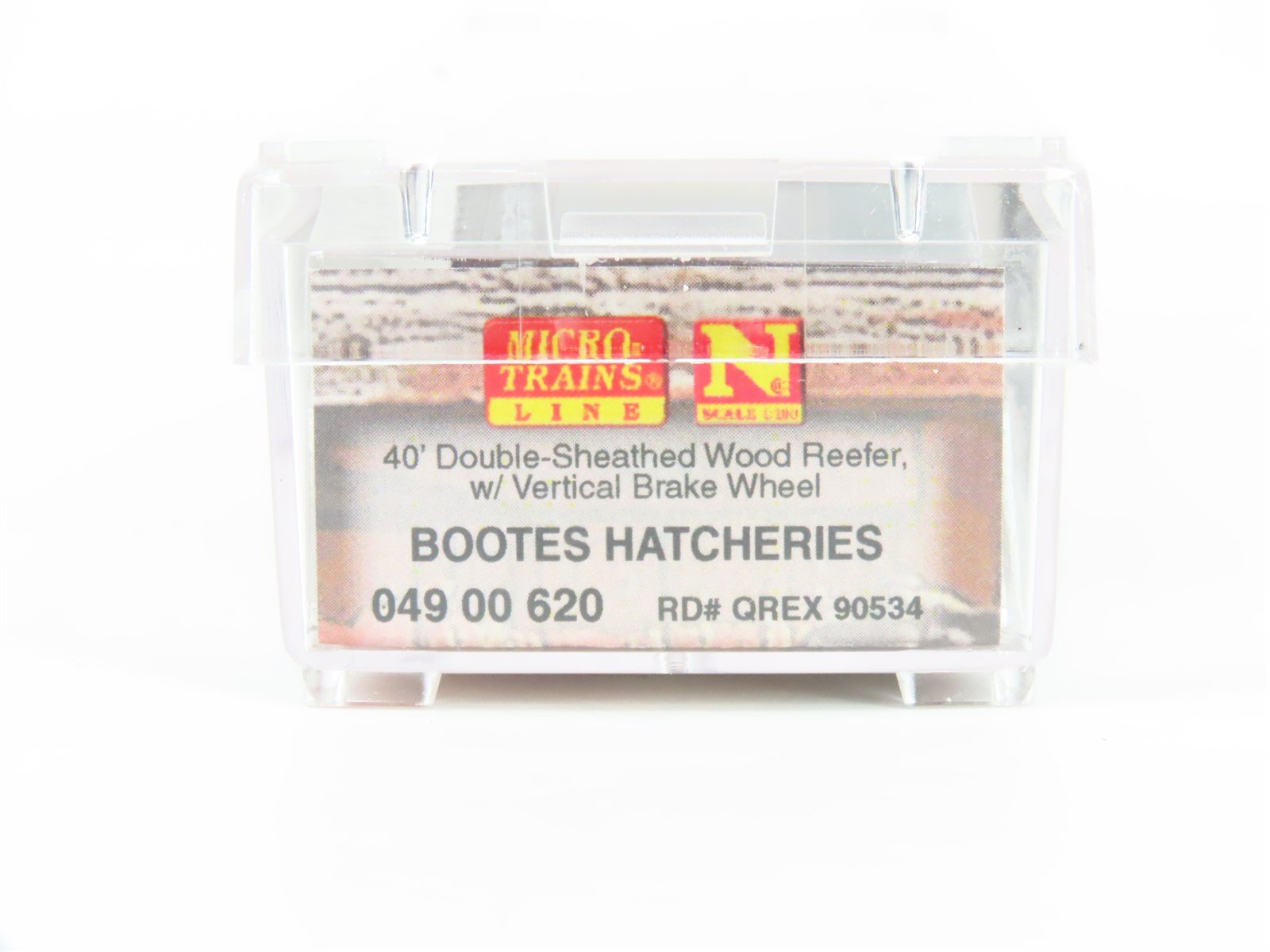 N Scale Micro-Trains MTL 04900620 QREX Boote's Hatcheries 40' Reefer #90534