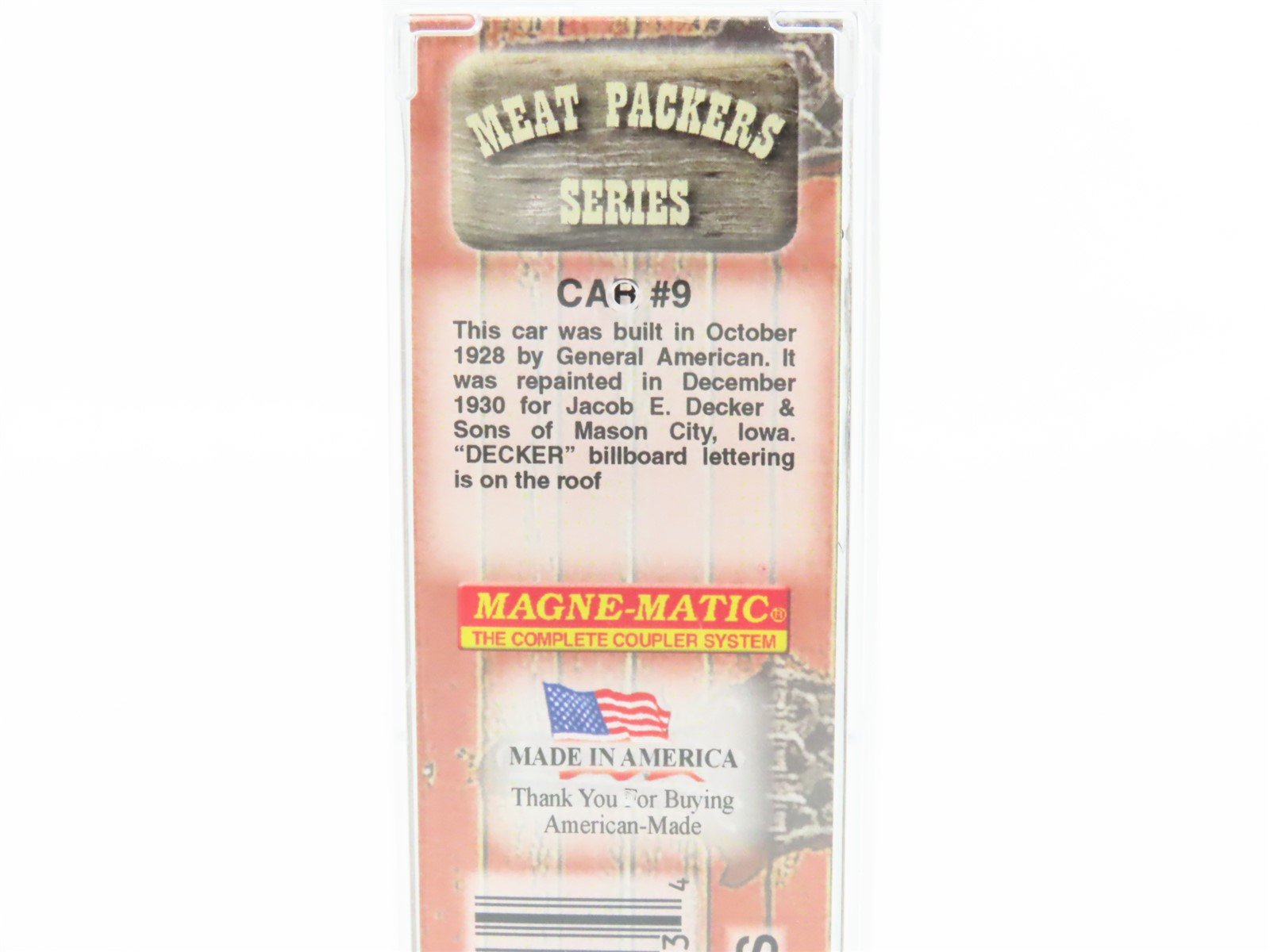 N Scale Micro-Trains MTL 04900640 DMRX Decker Mason City 40' Wood Reefer #2834