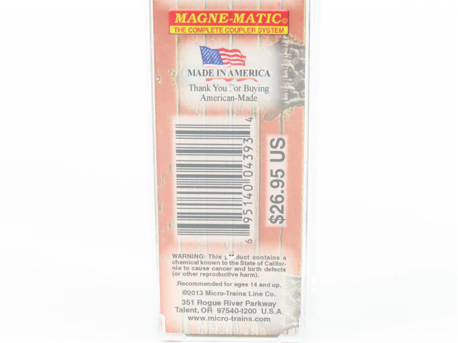 N Scale Micro-Trains MTL 04900640 DMRX Decker Mason City 40' Wood Reefer #2834