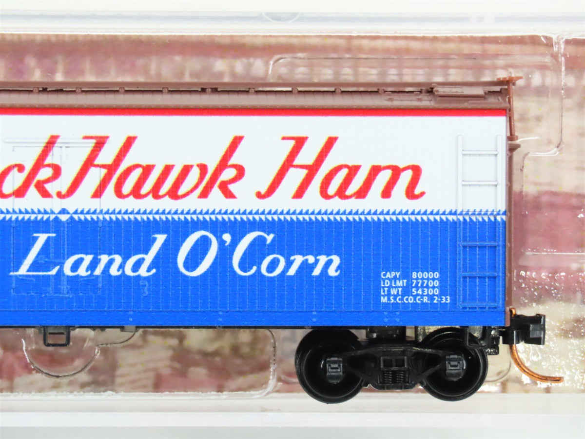 N Scale Micro-Trains MTL 04900630 RPRX Rath&#39;s Blackhawk Ham 40&#39; Wood Reefer #208