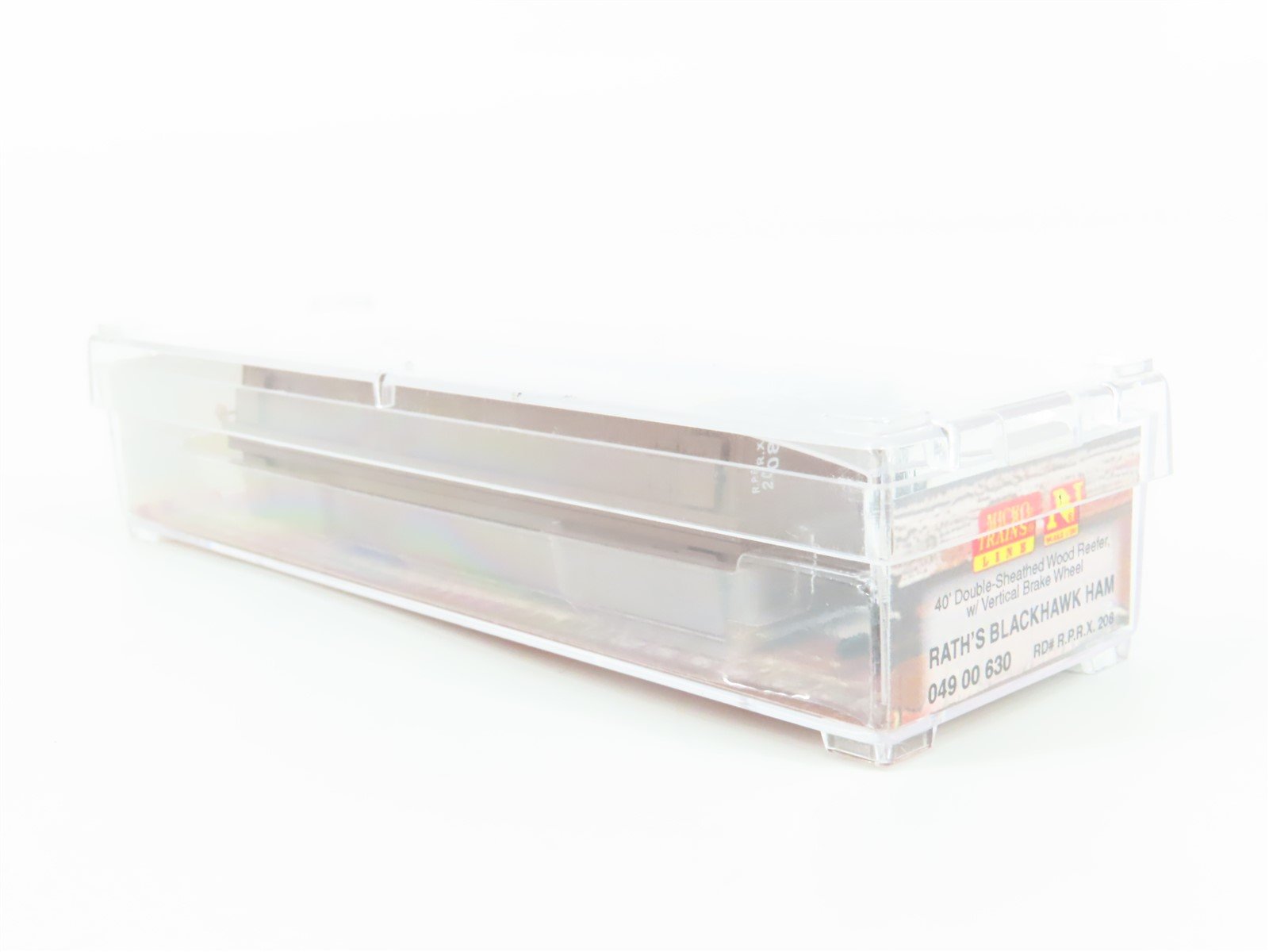 N Scale Micro-Trains MTL 04900630 RPRX Rath's Blackhawk Ham 40' Wood Reefer #208