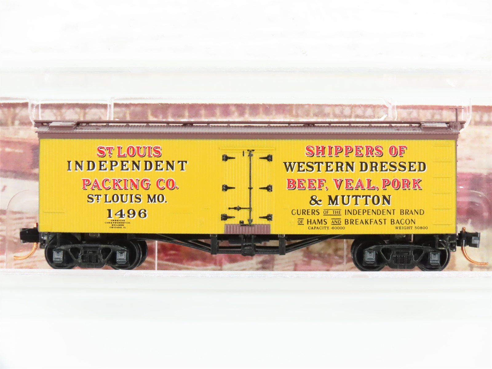 N Scale Micro-Trains MTL 05800120 SLIX St Louis Independent 36' Reefer #1496