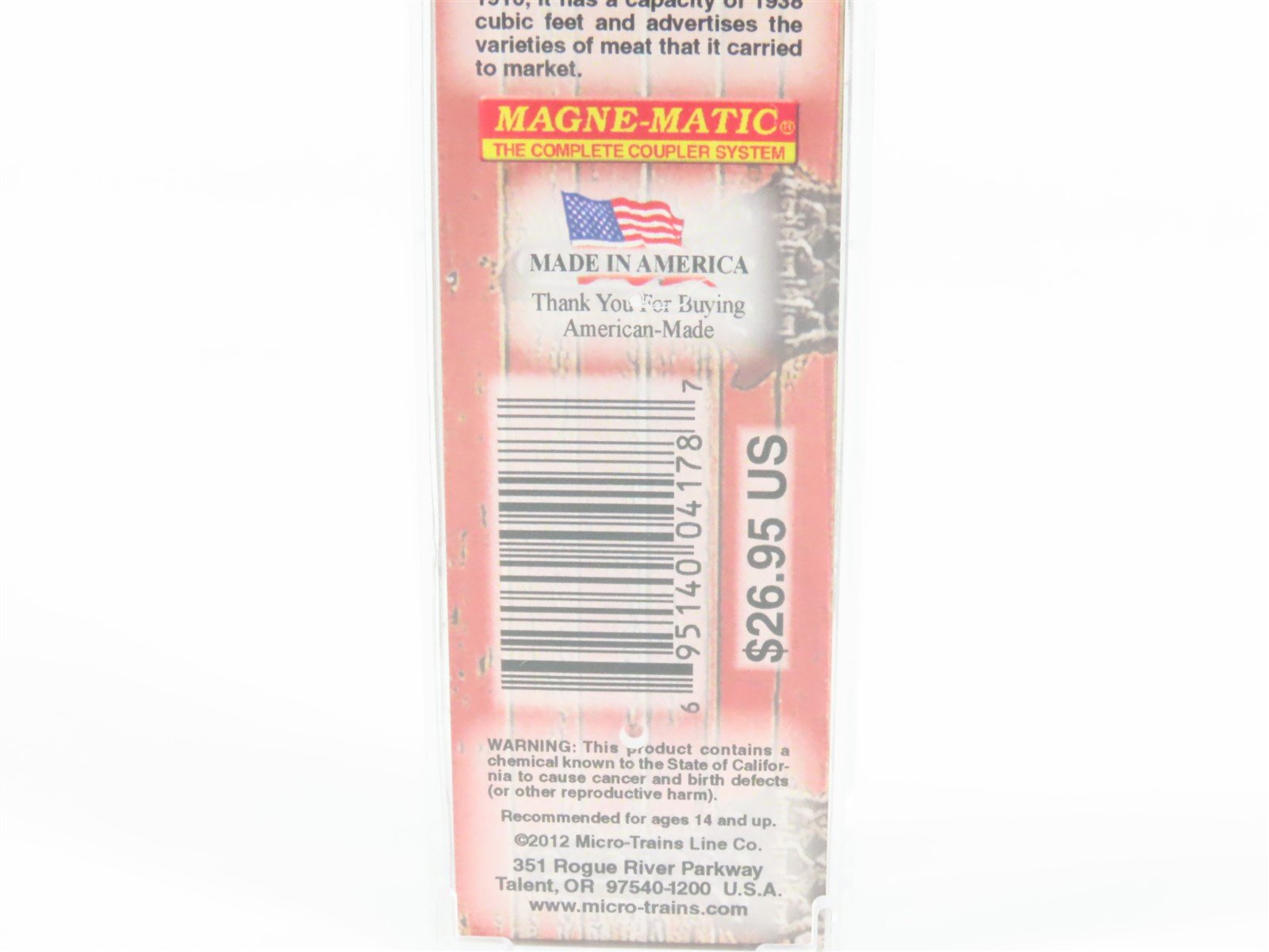 N Scale Micro-Trains MTL 05800120 SLIX St Louis Independent 36' Reefer #1496