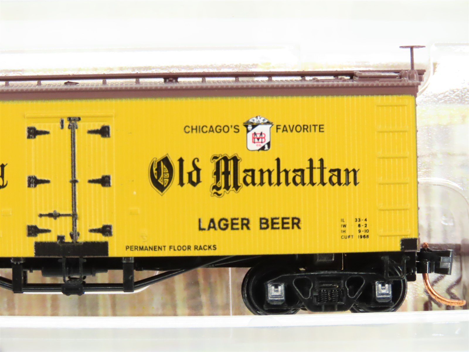 N Scale Micro-Trains MTL 05800190 GARE Old Manhattan Beer 36' Wood Reefer #9900