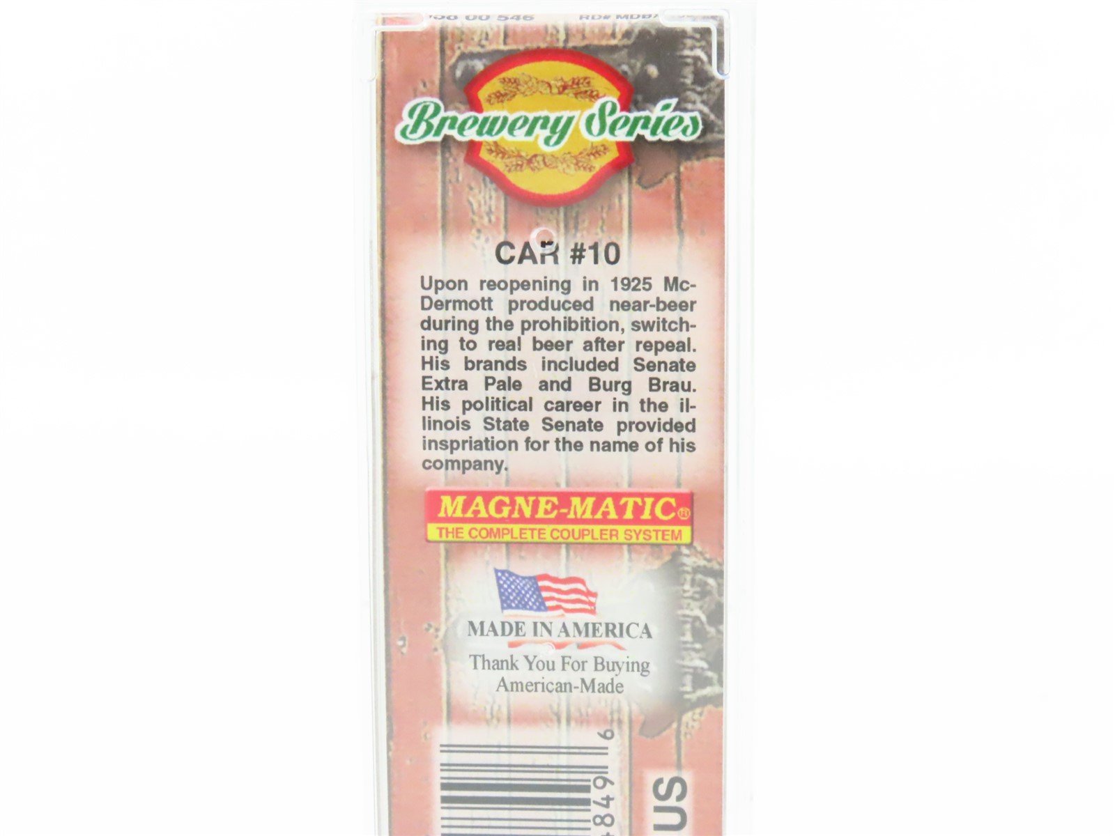 N Scale Micro-Trains MTL 05800546 MDBX Senate Brewing Co 36' Wood Reefer #100