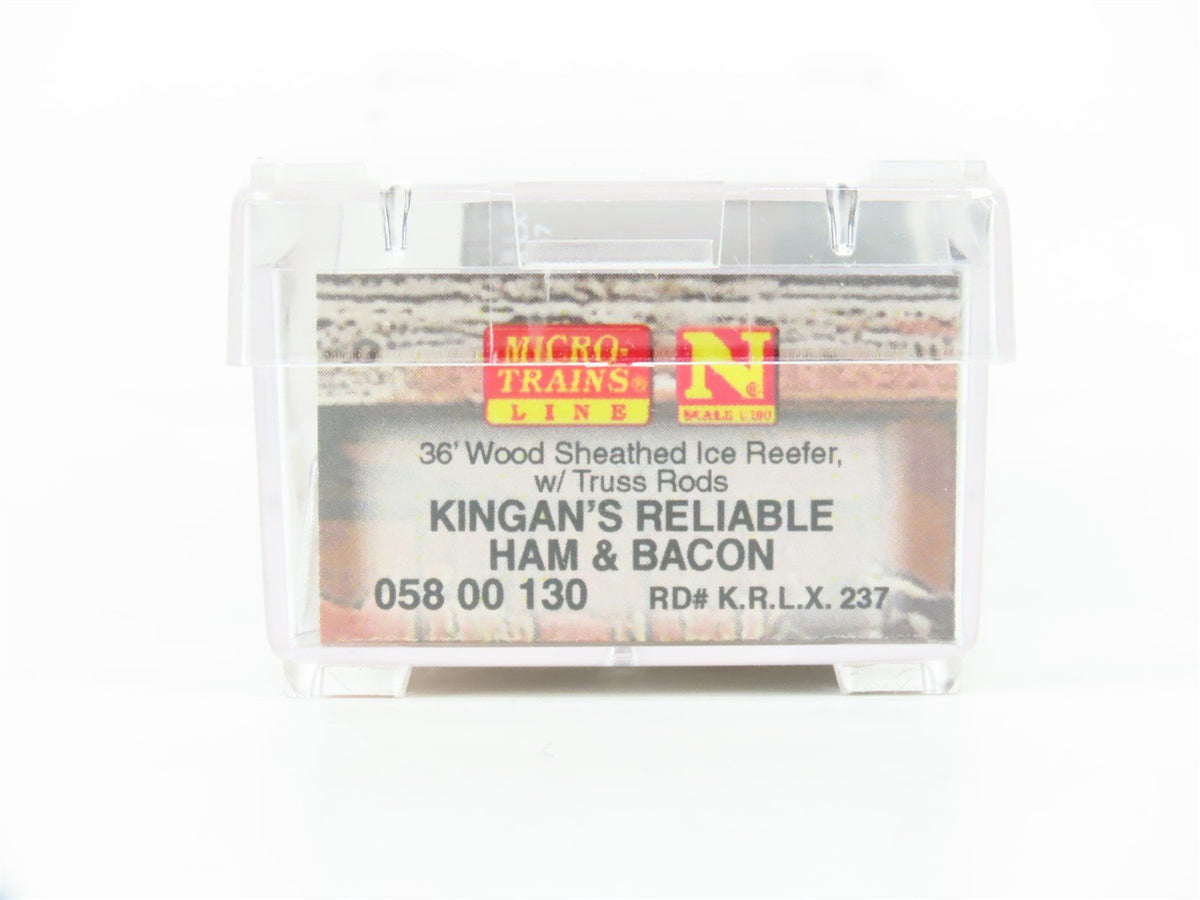 N Scale Micro-Trains MTL 05800130 KRLX Kingman&#39;s Reliable 36&#39; Wood Reefer #237