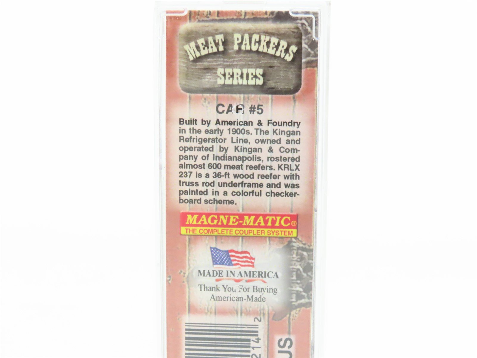 N Scale Micro-Trains MTL 05800130 KRLX Kingman's Reliable 36' Wood Reefer #237