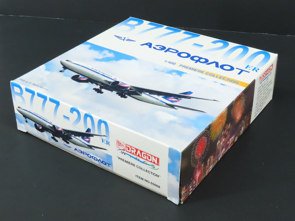 1:400 Dragon Wings Premiere 55068 Die-Cast Aeroflot Boeing 777-200 Airliner