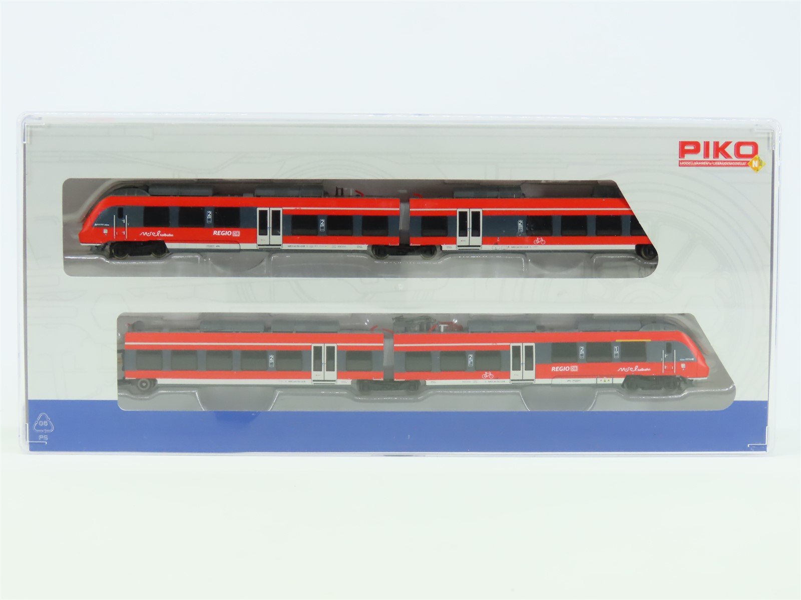 N Scale PIKO 40200 DB-AG Regio ET442 "Talent 2" EMU 4-Unit Set - DCC Ready