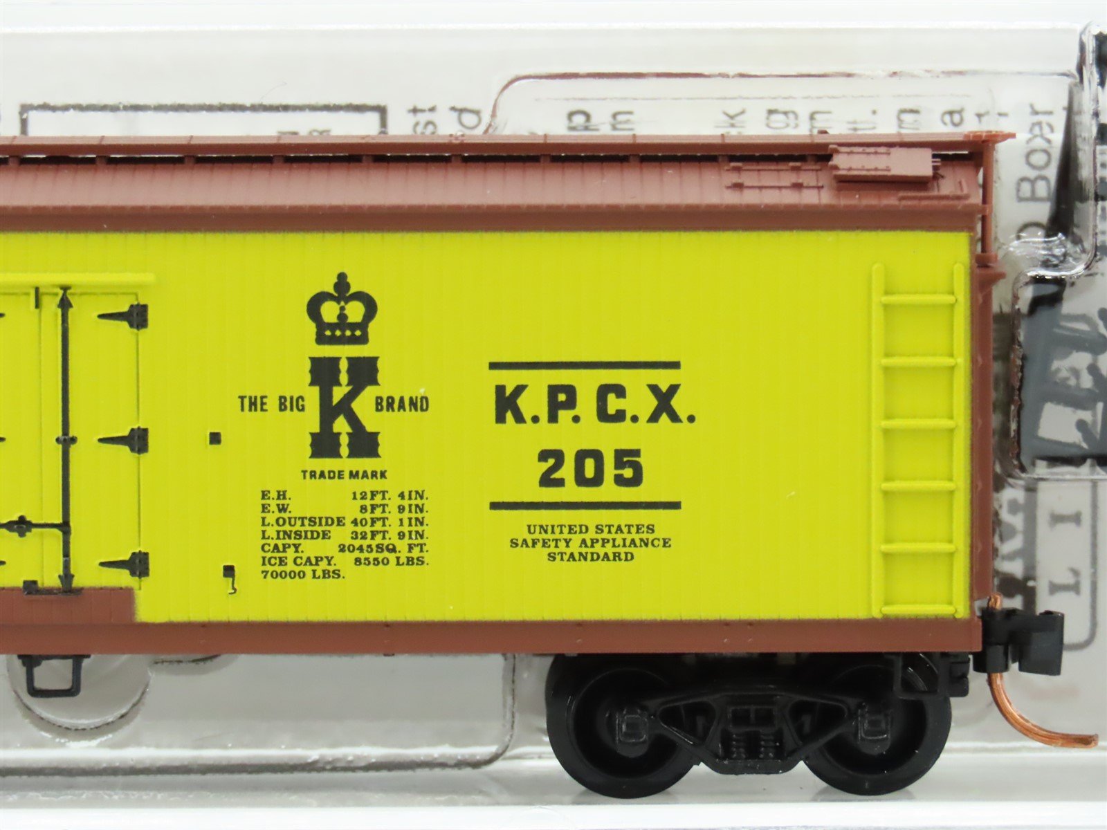 N Scale Micro-Trains MTL 49120 KPCX King Packing Co 40' Wood Reefer #205