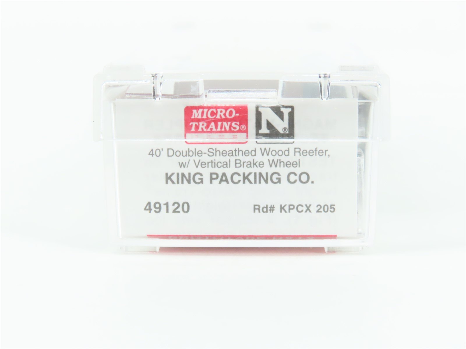 N Scale Micro-Trains MTL 49120 KPCX King Packing Co 40' Wood Reefer #205