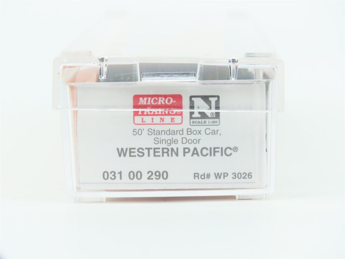 N Scale Micro-Trains MTL 03100290 WP Western Pacific Feather 50&#39; Box Car #3026