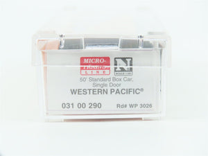 N Scale Micro-Trains MTL 03100290 WP Western Pacific Feather 50' Box Car #3026