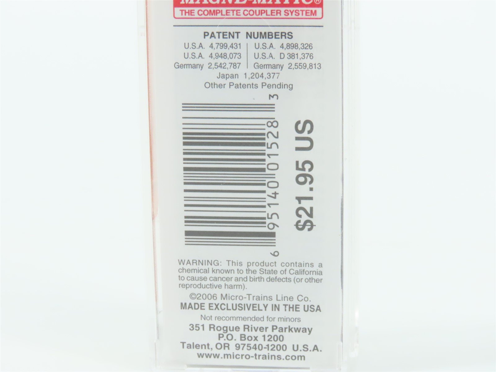 N Scale Micro-Trains MTL 03100290 WP Western Pacific Feather 50' Box Car #3026