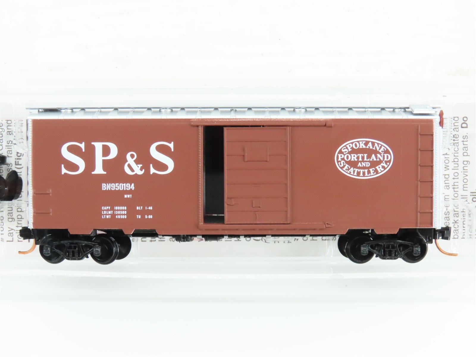 N Micro-Trains MTL 02000726 BN SP&S Spokane Portland & Seattle Box Car #950194