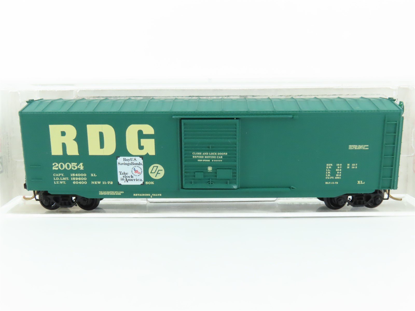 N Scale Micro-Trains MTL 77020 RDG Reading 50' Single Door Box Car #20054