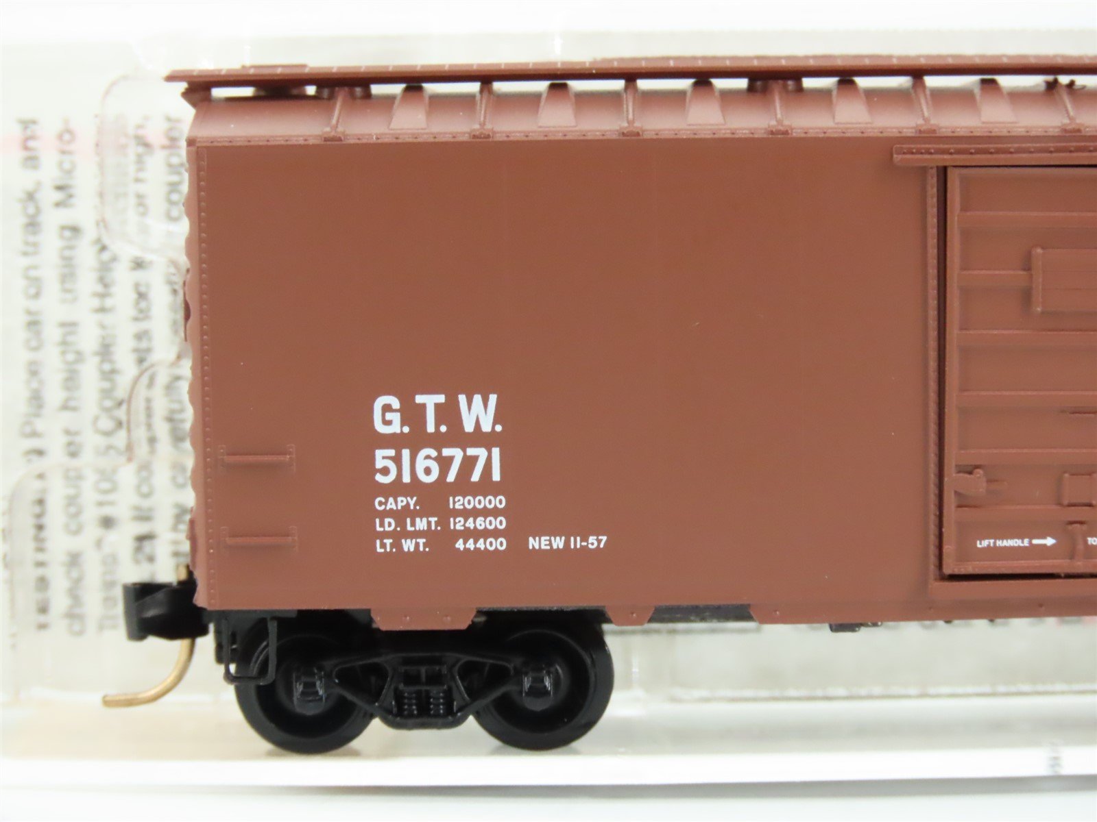 N Scale Micro-Trains MTL 20010 GTW Grand Trunk Western 40' Box Car #516771