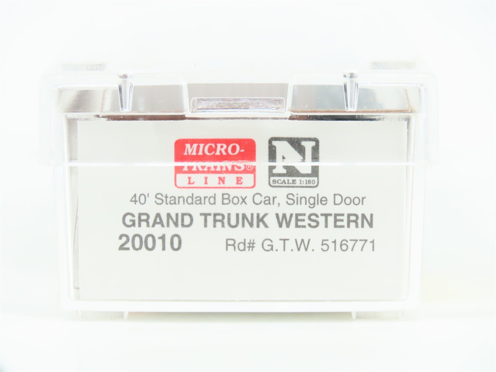 N Scale Micro-Trains MTL 20010 GTW Grand Trunk Western 40' Box Car #516771