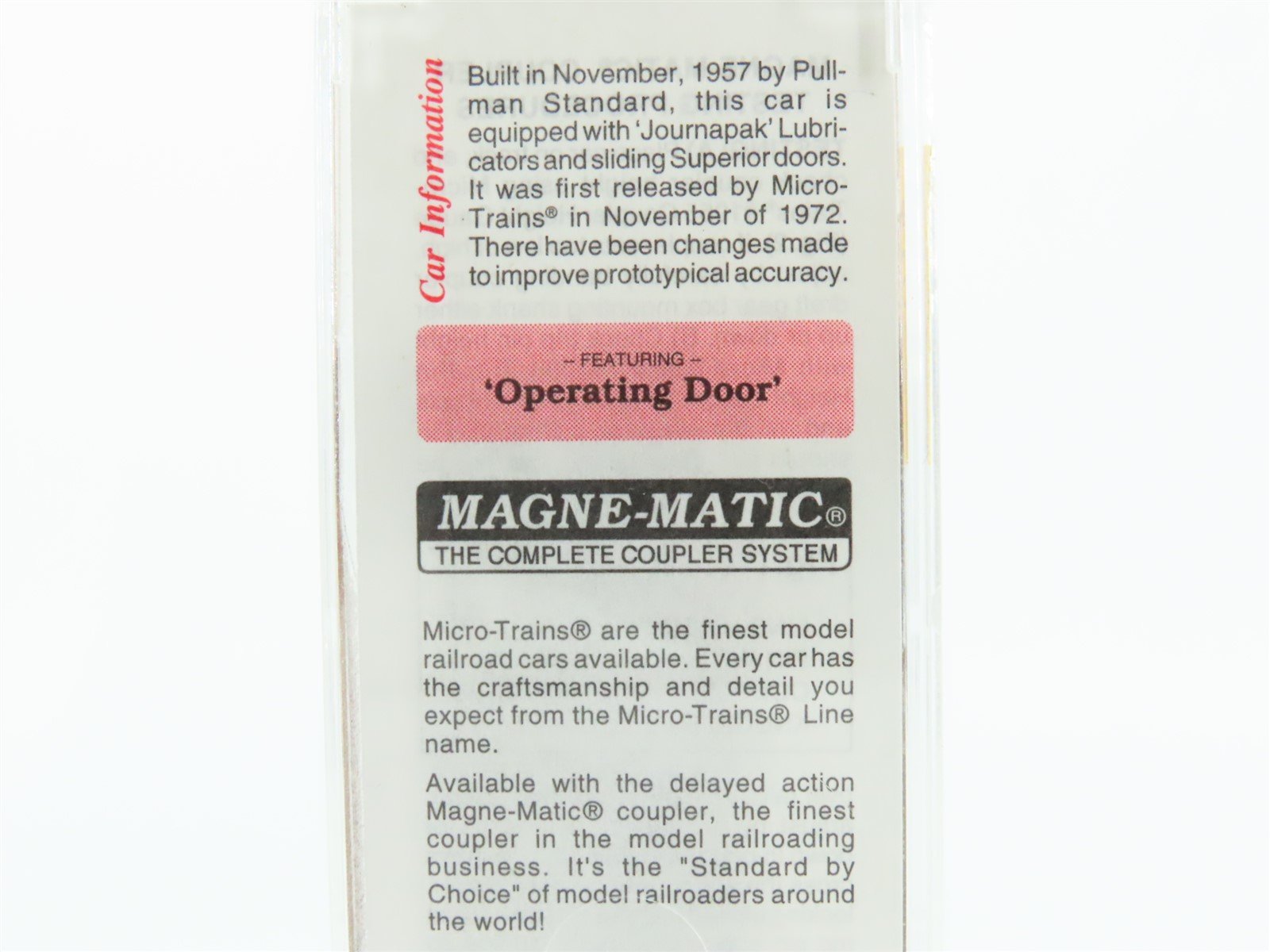 N Scale Micro-Trains MTL 20010 GTW Grand Trunk Western 40' Box Car #516771