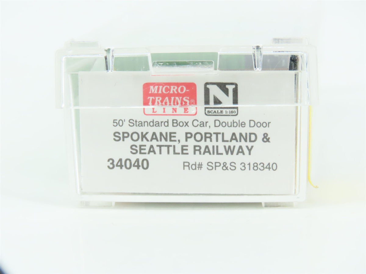 N Micro-Trains MTL 34040 SP&amp;S Spokane Portland &amp; Seattle 50&#39; Box Car #318340