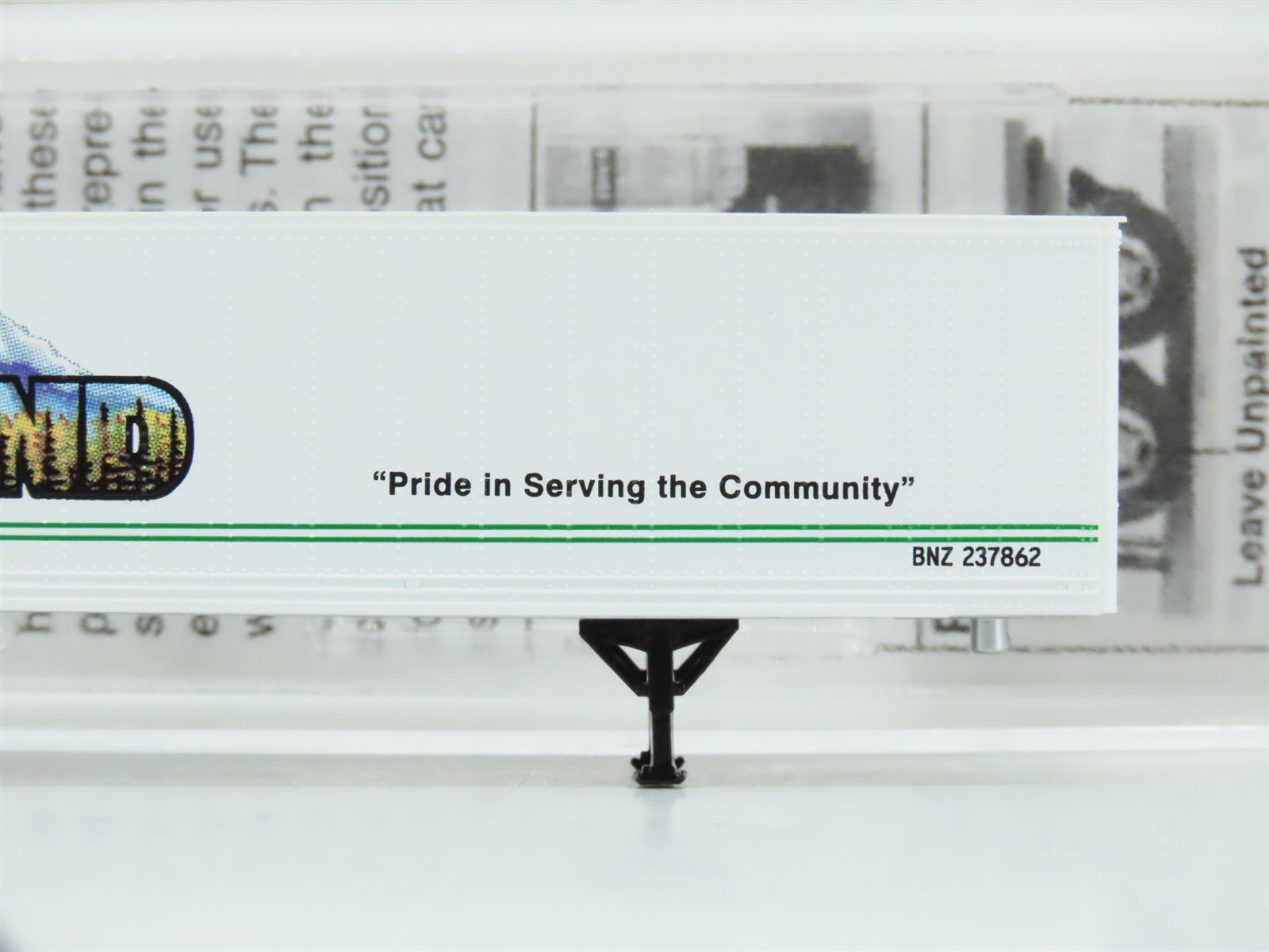 N Scale Micro-Trains MTL 67210 BNZ Intermodal Portland 45' Trailer #237862