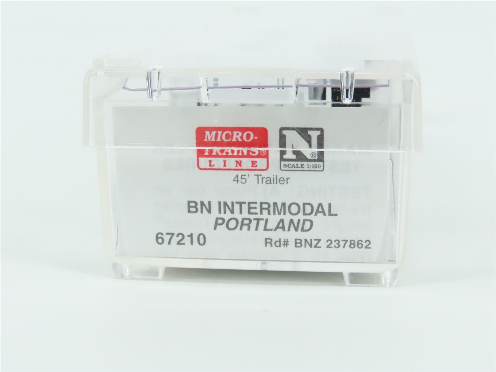 N Scale Micro-Trains MTL 67210 BNZ Intermodal Portland 45' Trailer #237862