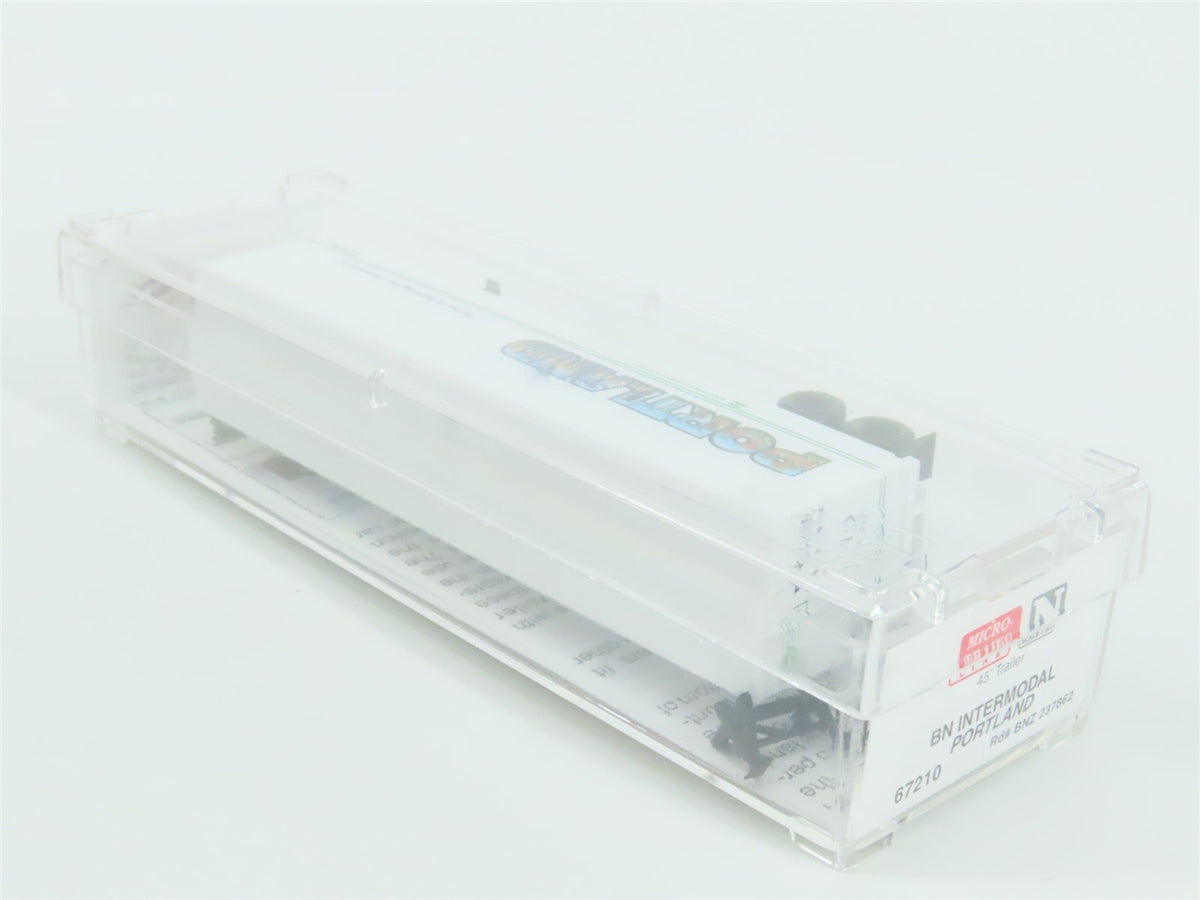 N Scale Micro-Trains MTL 67210 BNZ Intermodal Portland 45&#39; Trailer #237862