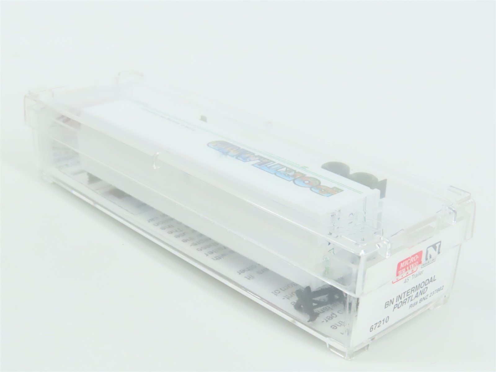 N Scale Micro-Trains MTL 67210 BNZ Intermodal Portland 45' Trailer #237862