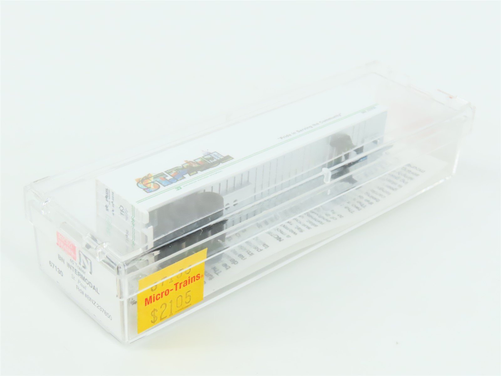 N Scale Micro-Trains MTL 67130 BNZ Intermodal St Paul 45' Trailer #237850