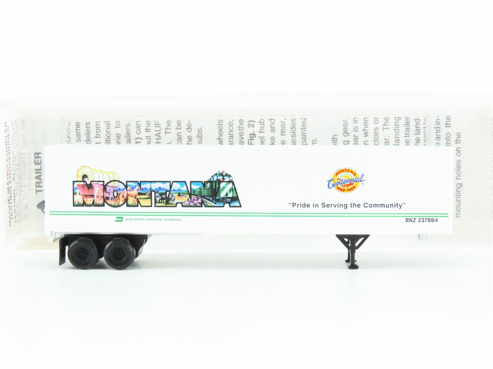 N Scale Micro-Trains MTL 67150 BNZ Intermodal Montana 45' Trailer #237884