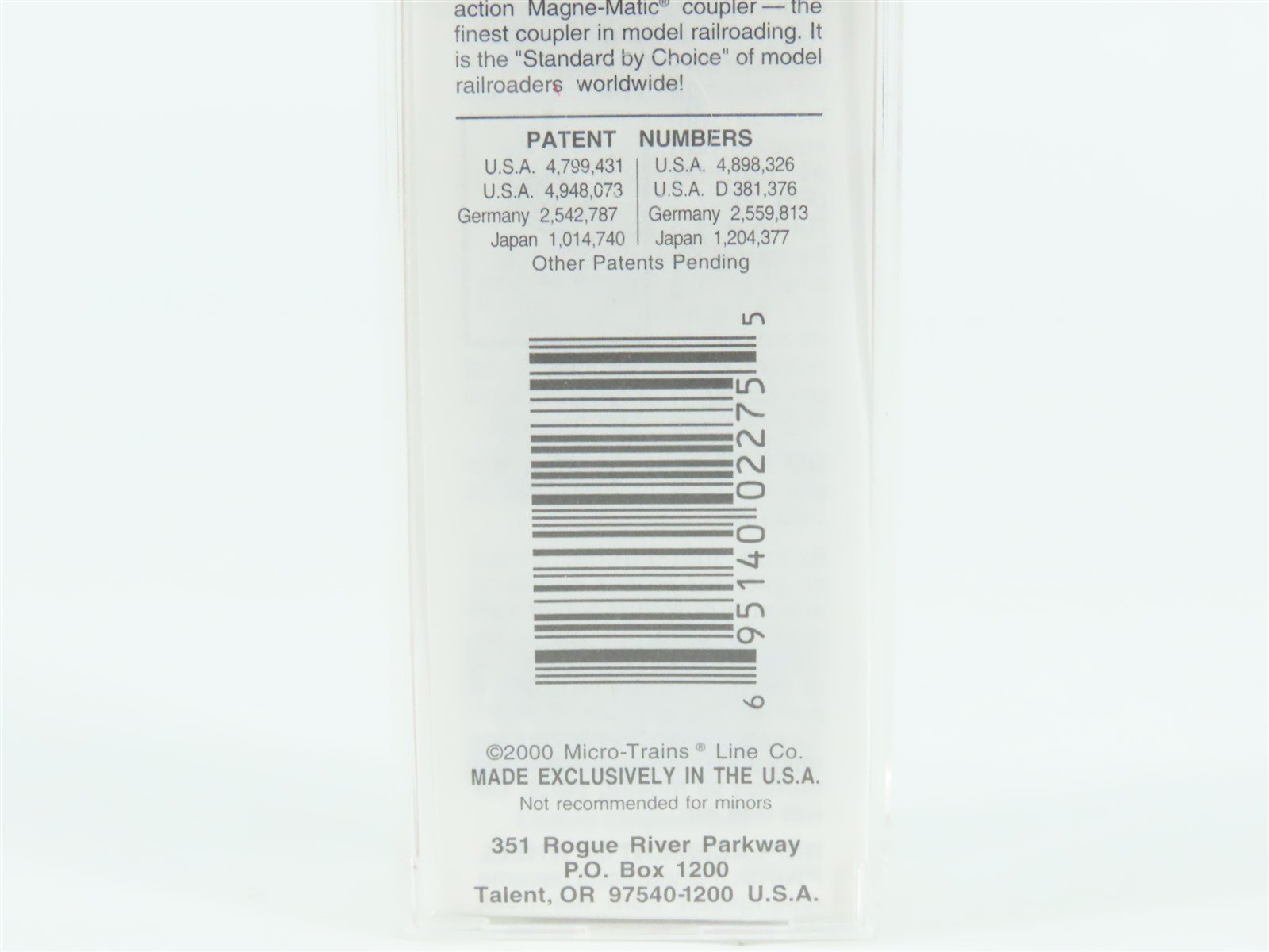 N Scale Micro-Trains MTL 67150 BNZ Intermodal Montana 45' Trailer #237884