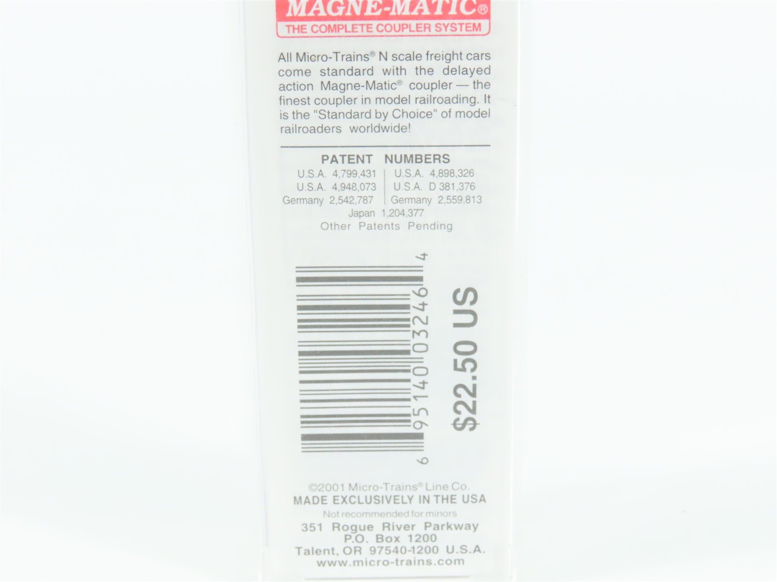 N Scale Micro-Trains MTL 67200 BNZ Intermodal Seattle 45' Trailer #237801