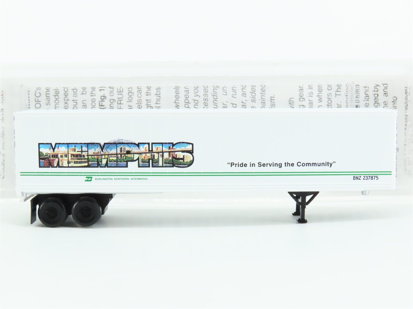 N Scale Micro-Trains MTL 67190 BNZ Intermodal Memphis 45' Trailer #237875