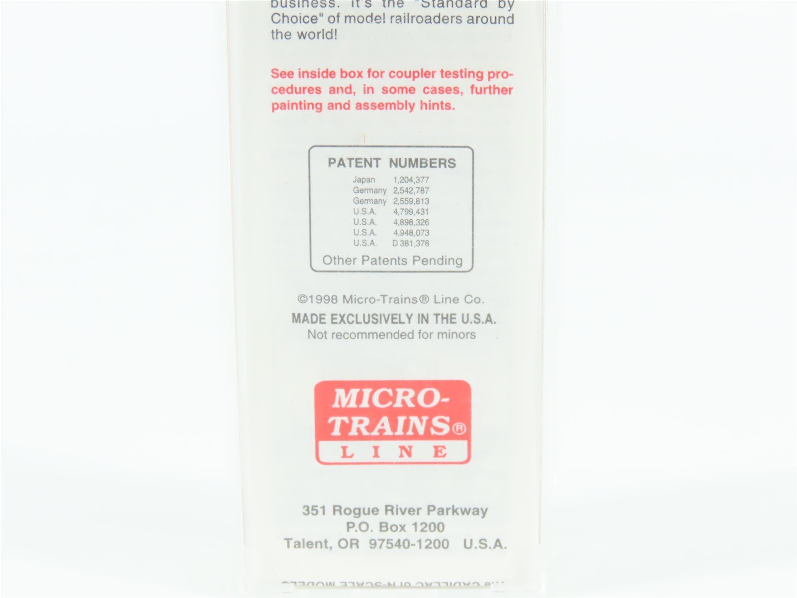 N Scale Micro-Trains MTL 67110 BNZ Intermodal Kansas City 45' Trailer #237895