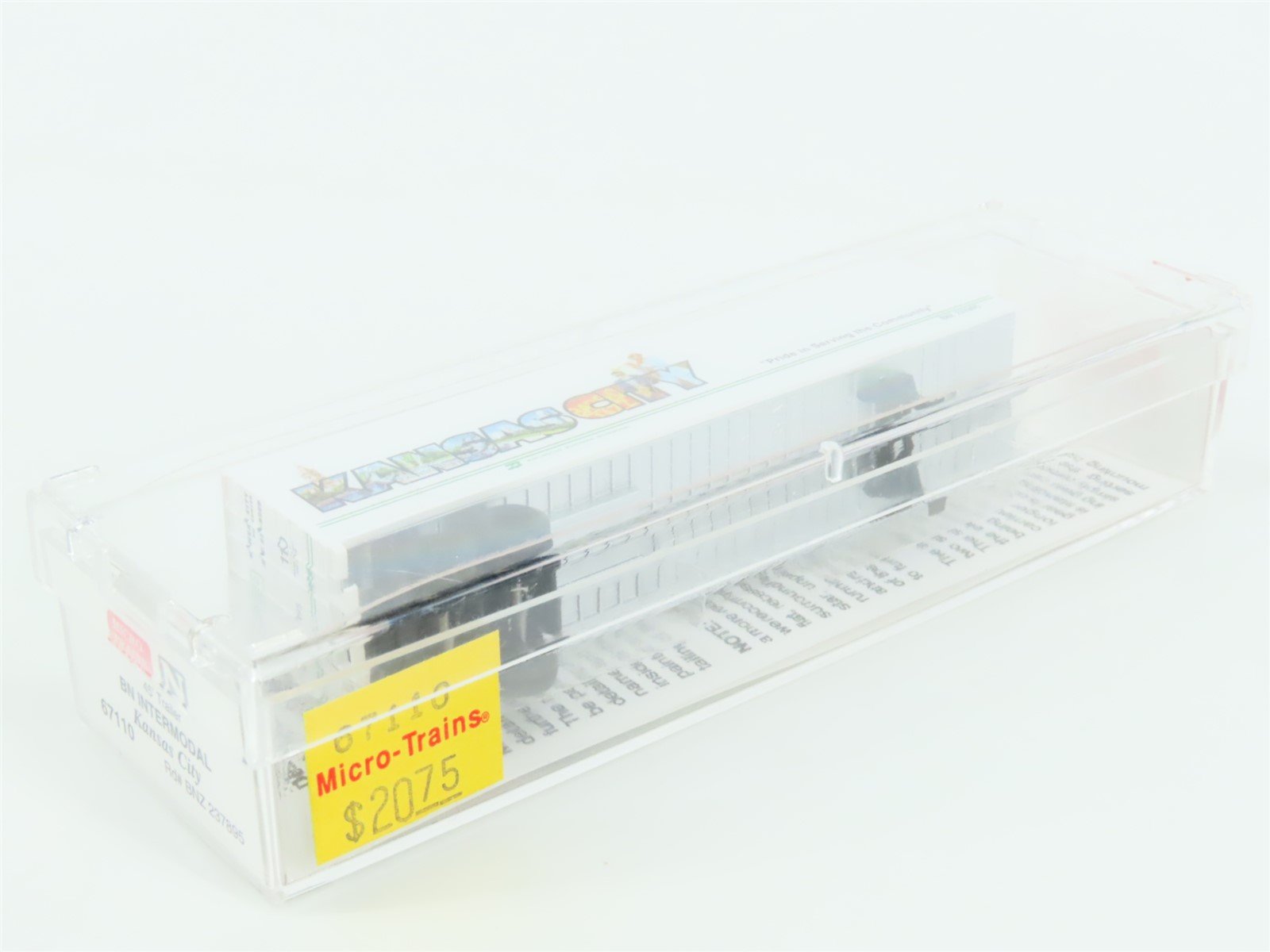 N Scale Micro-Trains MTL 67110 BNZ Intermodal Kansas City 45' Trailer #237895