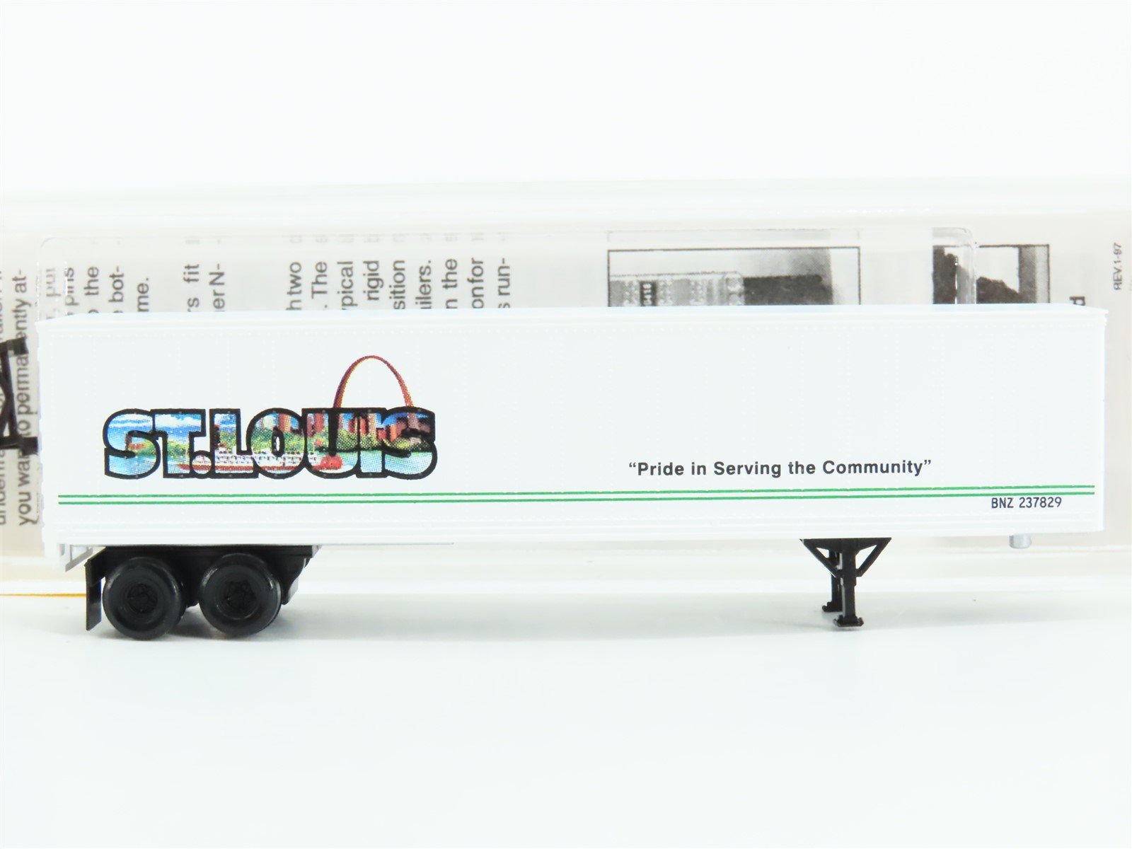 N Scale Micro-Trains MTL 67120 BNZ Intermodal St Louis 45' Trailer #237829