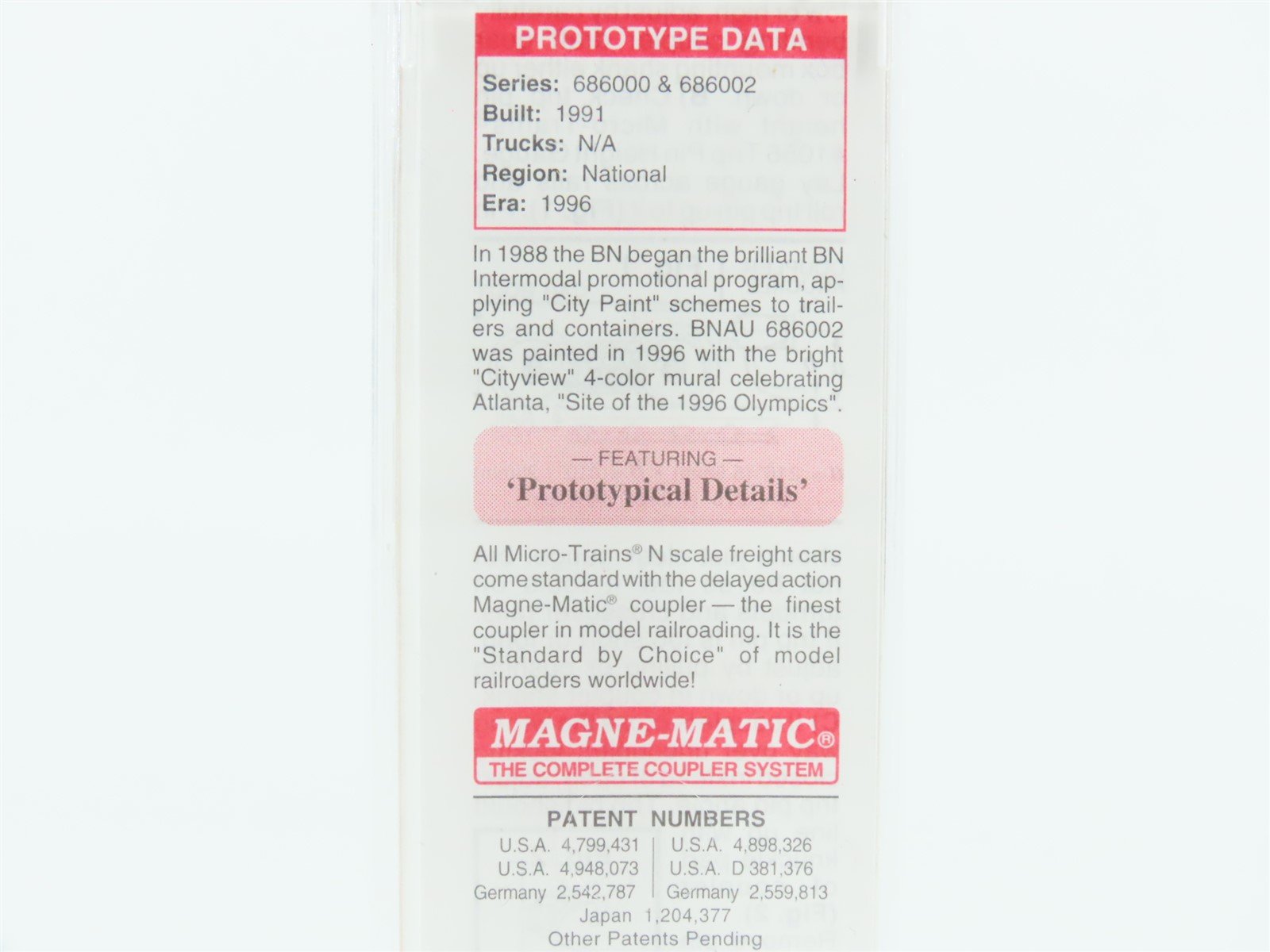 N deLuxe Innovations Micro-Trains MTL 81710 BNAU Atlanta 48' Container #686002