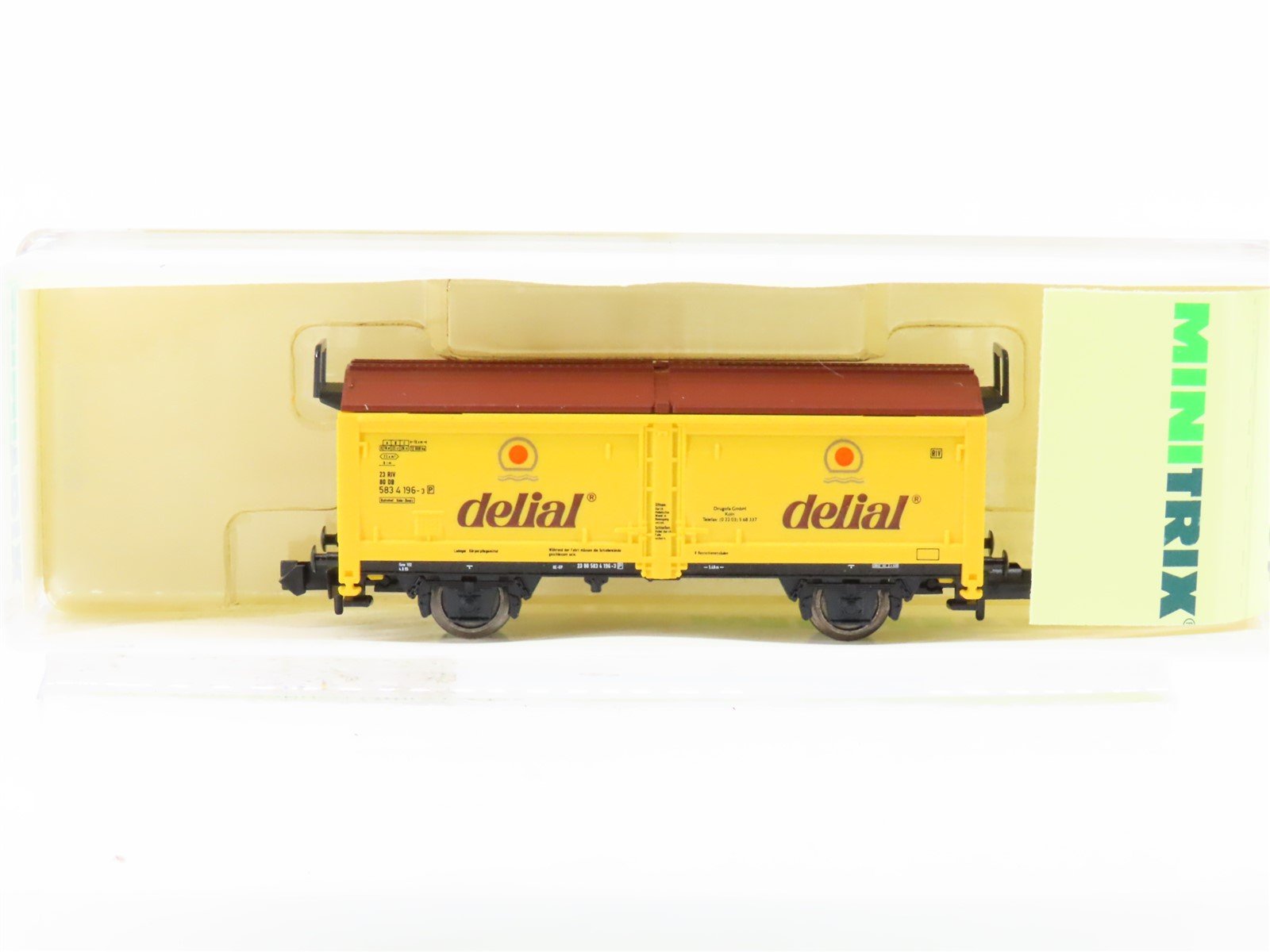 N Scale Minitrix 13939K RIV/DB Delial Covered Wagon #238858341963