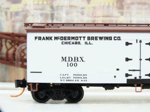 N Scale Micro-Trains MTL 05800546 MDBX Senate Brewing Co. 36' Wood Reefer #100