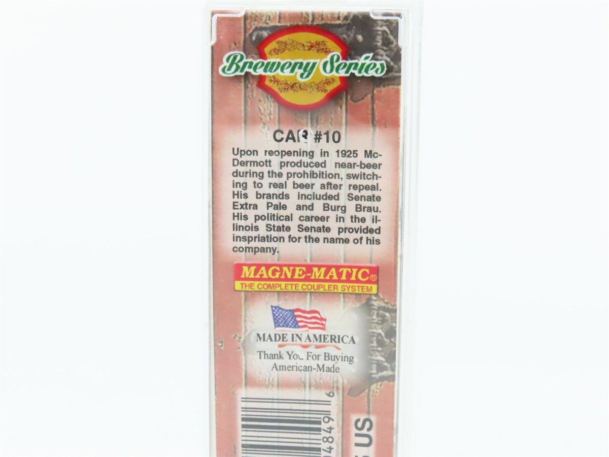 N Scale Micro-Trains MTL 05800546 MDBX Senate Brewing Co. 36&#39; Wood Reefer #100