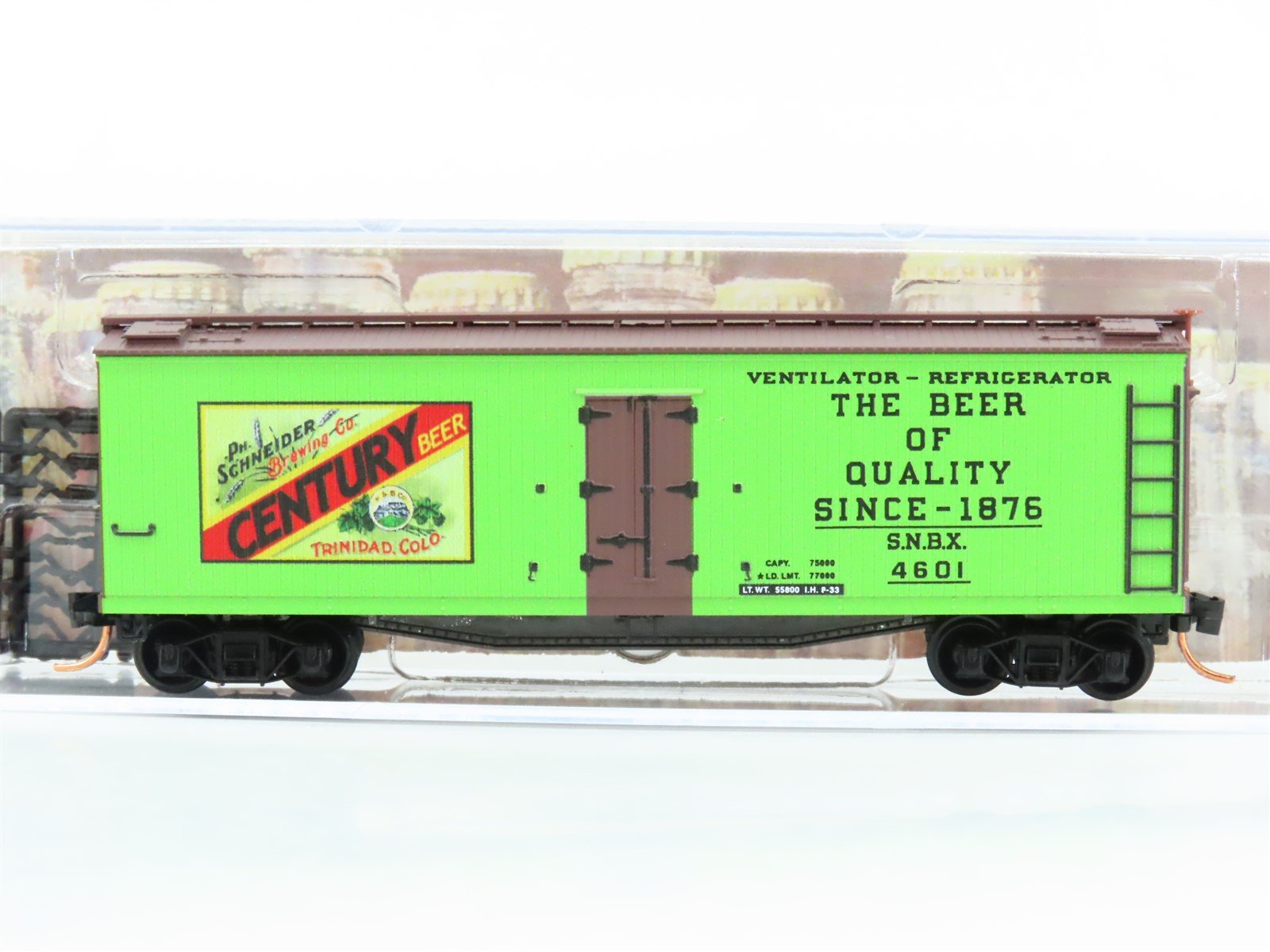 N Scale Micro-Trains MTL 04900680 SNBX Century Beer 40' Wood Reefer #4601