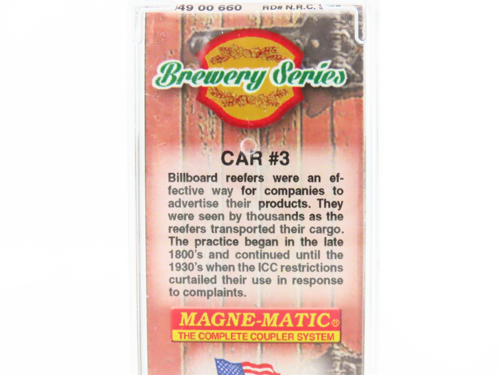 N Scale Micro-Trains MTL 04900660 NRCC Gluek Brewing Co. 40' Wood Reefer #3353