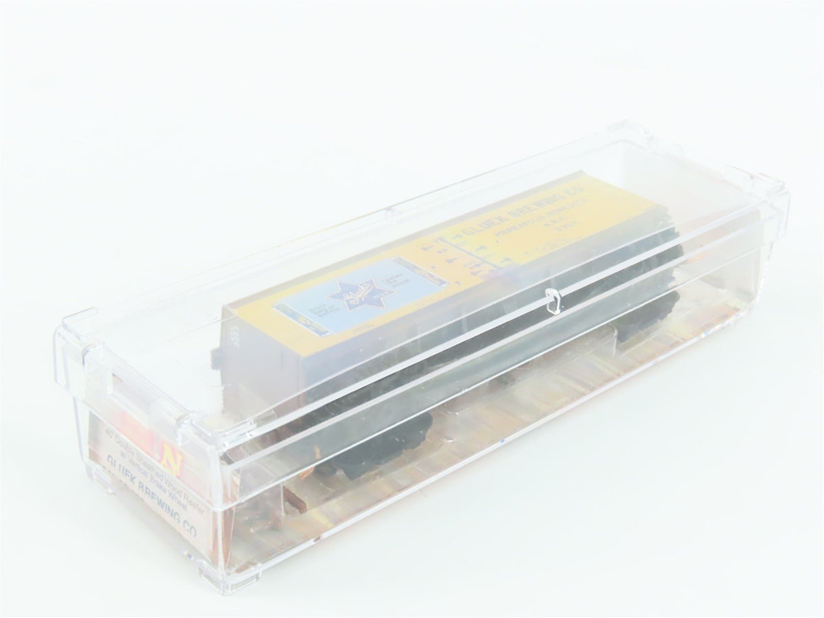 N Scale Micro-Trains MTL 04900660 NRCC Gluek Brewing Co. 40&#39; Wood Reefer #3353